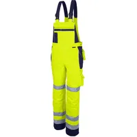 QUALITEX HIGH QUALITY WORKWEAR Latzhose PRO WS warngelb/marine Herren: 110