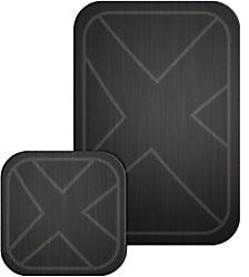 XLAYER Magfix Metallplatte 214767 2er-Pack Schwarz