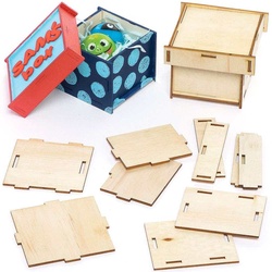 Andenkenbox-Sets aus Holz  (pro Set 3) Basteln mit Holz