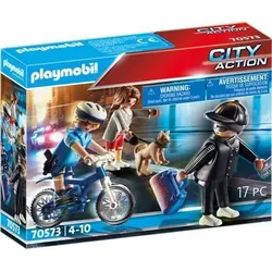 PLAYMOBIL 70573 Polizei-Fahrrad: Verfolgung des Taschendiebs