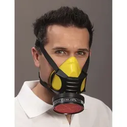 Halbmaske Polimask GAMMA/Silikone,Gew. 165, 4-Punkt-Bebänderung - Einheitsgröße