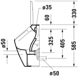 Duravit ME by Starck Urinal (281230AC00)