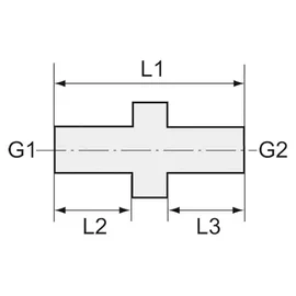 Riegler Doppelgewindenippel M16 x 1,5 A. SW 19 1 Stück