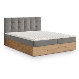 masseno Molven 160 x 200 cm Grau