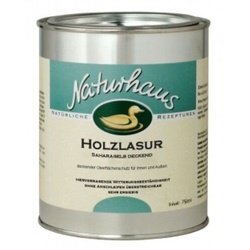 Naturhaus Holzlasur Saharagelb deckend - 0,75 l Dose
