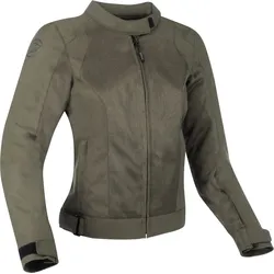 Bering Nelson Damen Motorrad Textiljacke, grün-braun, Größe 46