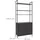 Relaxdays Bücherregal 159,5 x 60 x 24 cm Schwarz