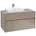 Waschbeckenunterschrank 1000x548x500 mm, 2 Auszüge , für Waschbecken links, C01400, Farbe: Front/Korpus: Truffle Grey, Griff: Truffle Grey