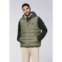Chiemsee Weste im gesteppten Puffer-Design dunkelgrün XL