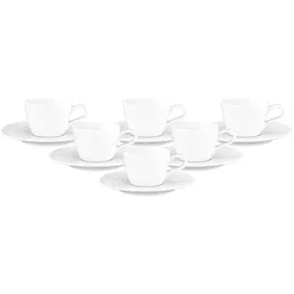 SELTMANN WEIDEN Espressotasse mit Untertasse 0,09 l Weiß 6 St.