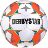 derbystar Atmos Light AG v23 Fußball weiß orange, 5