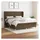 vidaXL Boxspringbett mit Matratze Dunkelbraun 180x200 cm Stoff