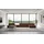 kaiser möbel Ecksofa, Sofa U-Form Grand U Big XL 500 cm, Velourstoff Salvador, Dunkelbraun - Dunkelbraun