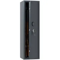 Profirst Waffenschrank Shooter 5 EN0 Anthrazit Stahl bedingter Feuerschutz Elektronikschloss Notbestromung Platz für 5 Langwaffen Schaumstoffwaffenhalter inkl. Befestigungsmaterial