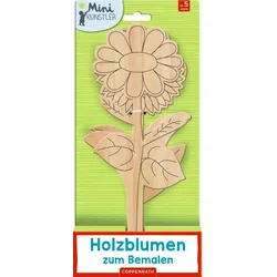 COPPENRATH 72054 Holzblumen zum Bemalen (Mini-Künstler)