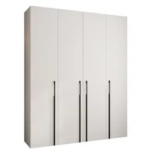 abiks möbel Drehtürenschrank COMO 200 x 245,5 x 40 cm Weiß