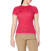 Schöffel Damen Merino Sport Shirt 1/2 Arm W, temperaturregulierendes Unterhemd, atmungsaktives Funktionsunterwäsche-Shirt in Wollqualität, rasberry s,