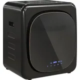 HOMCOM Mini Wäschetrockner mit 6 Programm LED-Touchscreen 4 kg bis zu 60°C, 800W Freistehend Wandmontierbar Ablufttrockner mit Überhitzungsschutz Ablufttrockner für Kleidung Schwarz   Aosom
