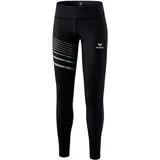 Erima Damen Race Line 2.0 lange Laufhose, schwarz, 44