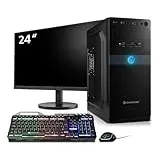 Komplett PC Set Business & Multimedia PC i9-11900K 8X 5.3 GHz, 16 GB DDR4 RAM, 1 TB M.2 SSD, Win 11 Pro inkl. 24" Monitor + Tastatur und Maus Bundle