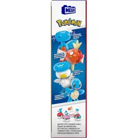 Mega Construx Pokémon Actionfigur Bauspielzeug-Set Wasser-Typ Trainerteam 5 cm