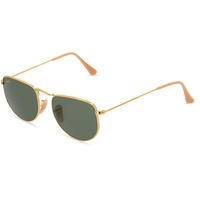 Ray Ban Ray-Ban ELON Unisex-Sonnenbrille Vollrand Oval Metall-Gestell, gold