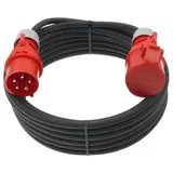 maxgo® CEE Verlängerung 16A 5G1,5 u. 5G2,5 H07RN-F mit/ohne Phasenwender Elektro-Kabel, (1000 cm) Ø 2.5 mm