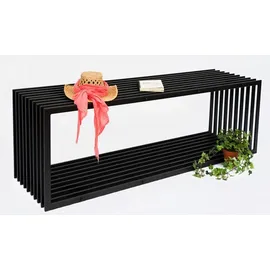 DanDiBo Ambiente Gartenbank 150 x 50 x 150 cm Schwarz