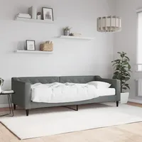 VidaXL Tagesbett mit Matratze Dunkelgrau 80x200 cm Stoff