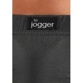 LE JOGGER Slip LE JOGGER Gr. 9 6 St., grau (grau, blau) Herren Unterhosen Slips mit kontrastfarbenen Highlights