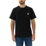 CARHARTT Herren Force® Relaxed Fit, mittelschweres, kurzärmliges Pocket T-Shirt, Schwarz, S