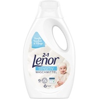 Lenor Waschmittel Flüssig, Flüssigwaschmittel, Sensitiv für sensible Haut und Babyhaut, 25 Waschladungen (1.375 L)