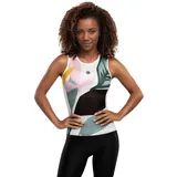 Siroko Ärmelloses Baselayer Damen Amazonas Weiß/Grün/Pink XS