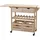 Mendler Servierwagen HWC-G35, Küchenwagen Rollwagen Küchenhelfer Beistellwagen Teewagen, Kiefernholz 89x119x41cm ~ natur