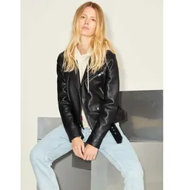 JACK & JONES Lederjacke in Black - XS