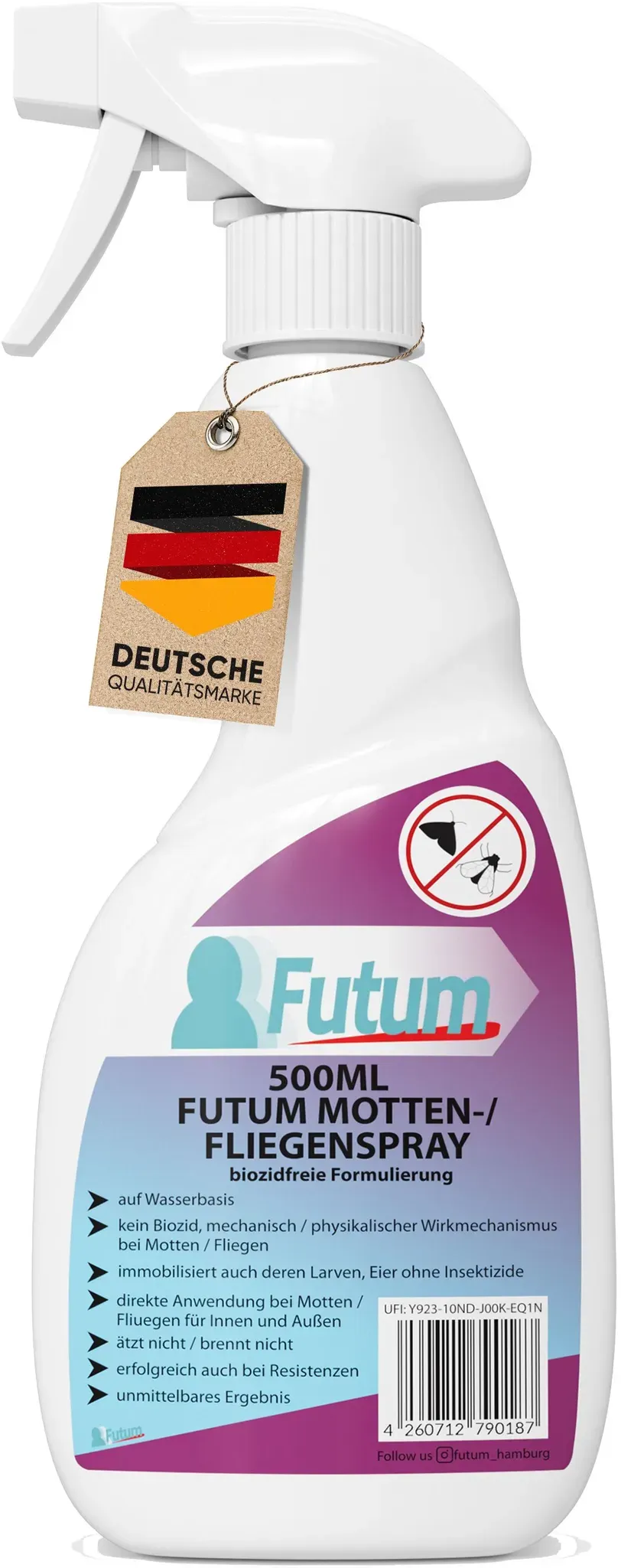 Futum 500ml Motten- / Fliegenspray Spray 500 ml