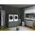 laundreezy Mehrzweckschrank-Set 186 x 162 x 68 cm Grau