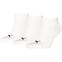 Puma Unisex Plain 3P WEISS|WEISS|hellgrau 35/38