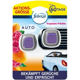 Febreze Autoduftspender CAR Tropische Früchte fruchtig 2x2 ml, 1 St.
