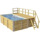 Weka Massivholzpool 595 Gr. 1 400 x 301 x cm