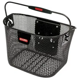 KLICKfix Vorderradkorb Mini schwarz engmaschig