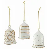 Villeroy & Boch Winter Collage Accessoires Glasglocke gold Set3