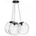 s.luce Orb Cluster 3-flg. 50 cm Rund / Klar / Schwarz