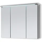 Aileenstore Badmöbel Spiegelschrank DUO 80 cm LED Grau