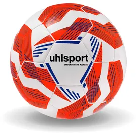 Uhlsport 290 Ultra Lite Addglue Fußball Spiel- und Trainingsball, für Kinder bis zu 10 Jahren, Fußball Kinder, weiß/Fluo orange/royal