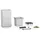 LECHUZA Canto Stone high 40 Komplettset 40 x 40 x 76 cm quarzweiß