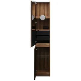 Burgbad Lin20 Hochschrank 400 x 34,5 x 200 cm Frassino Dekor Cappuccino Eiche