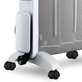 TREBS 99400 - Mobile Micathermische Heizung mit Rollen - Weiß