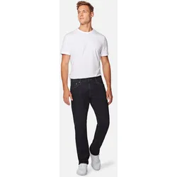 Straight-Jeans MAVI "MARCUS", Herren, Gr. 31, Lang, blau (rinse comfort), Stoff, 86% Baumwolle, 12% Polyester, 2% Elasthan, klassisch, gerade lang, Jeans, Gerade Hose