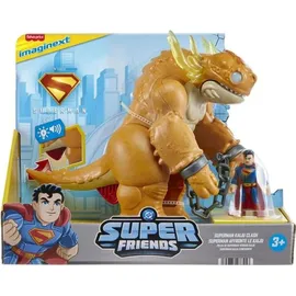 Imaginext Superman Imaginext Actionfigur 7,6 cm und Monster 25 cm, mehrfarbig